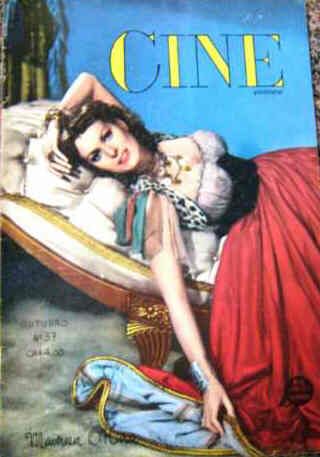 CINE AVENTURAS (Br) magazine side cover Issue 37 October 1954