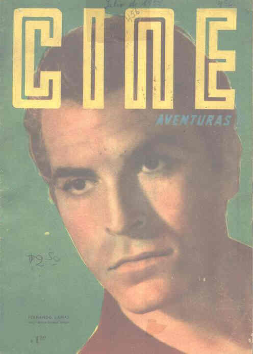 CINE AVENTURAS magazine side cover Issue 456 28 July 1955