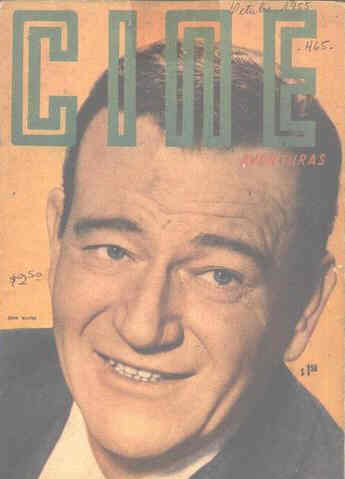 CINE AVENTURAS magazine side cover Issue 465 6 October 1955