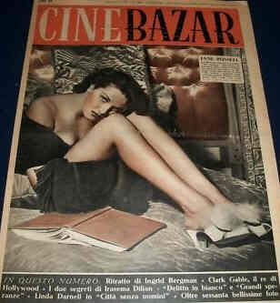 CINE BAZAR magazine side cover April/May 1947