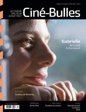 CINE-BULLES magazine side cover  Vol 31 # 3 Summer 2013