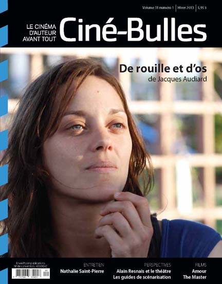 CINE-BULLES magazine side cover  Vol 31 # 1 Winter 2013