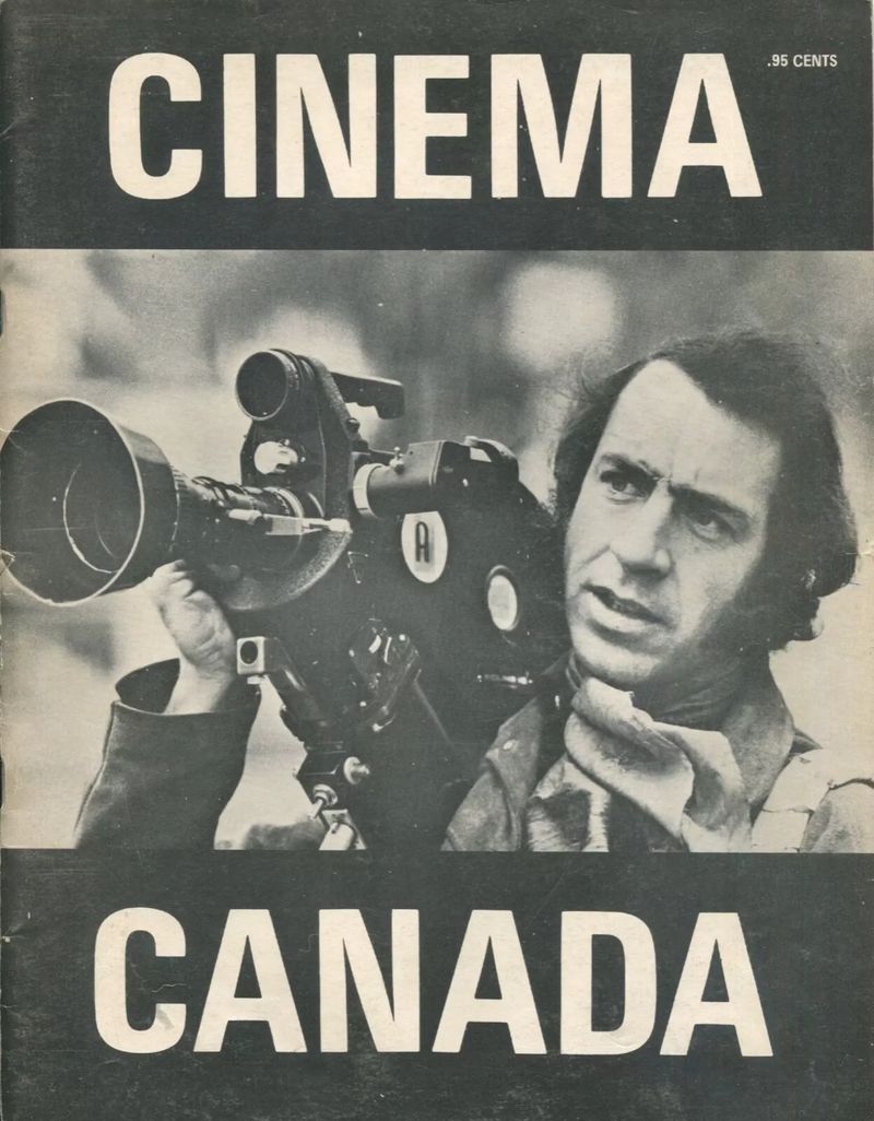CINEMA CANADA magazine side cover Issue 3  1972