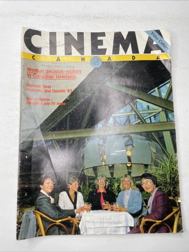 CINEMA CANADA magazine side cover Issue 101  1983