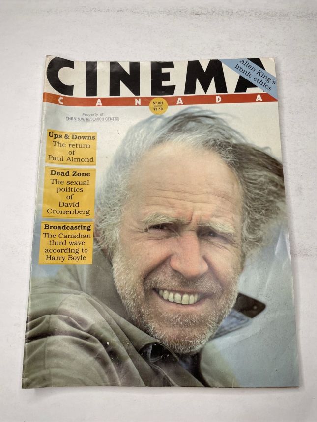 CINEMA CANADA magazine side cover Issue 102  1983