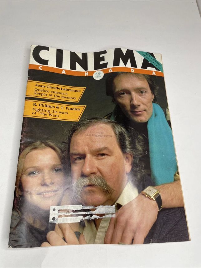 CINEMA CANADA magazine side cover Issue 103  1984