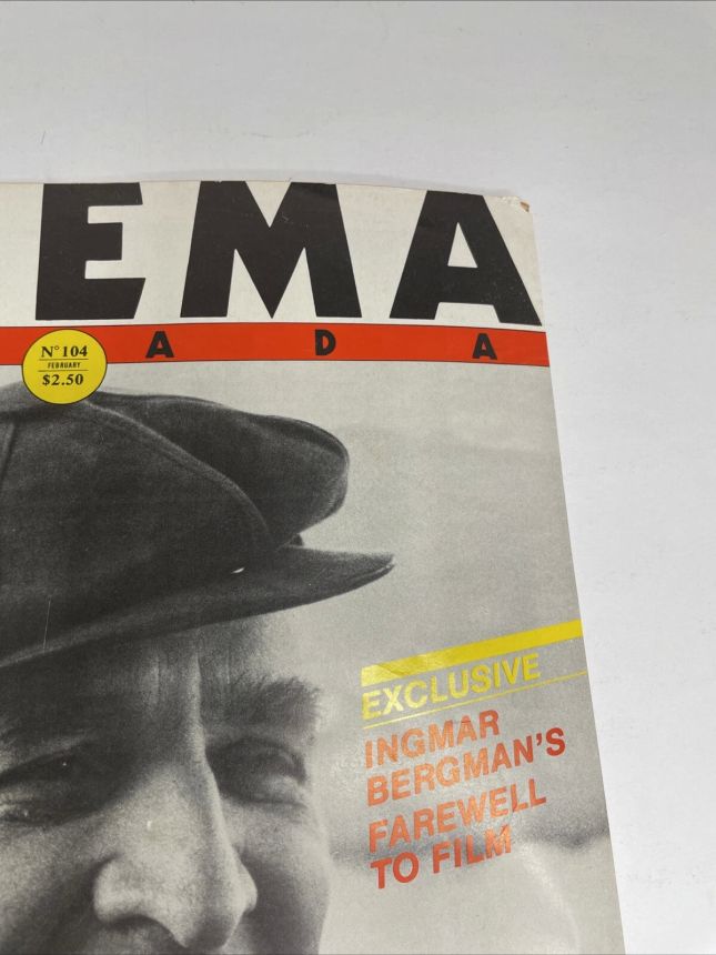 CINEMA CANADA magazine side cover Issue 104  1984