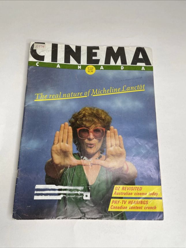 CINEMA CANADA magazine side cover Issue 110  1984