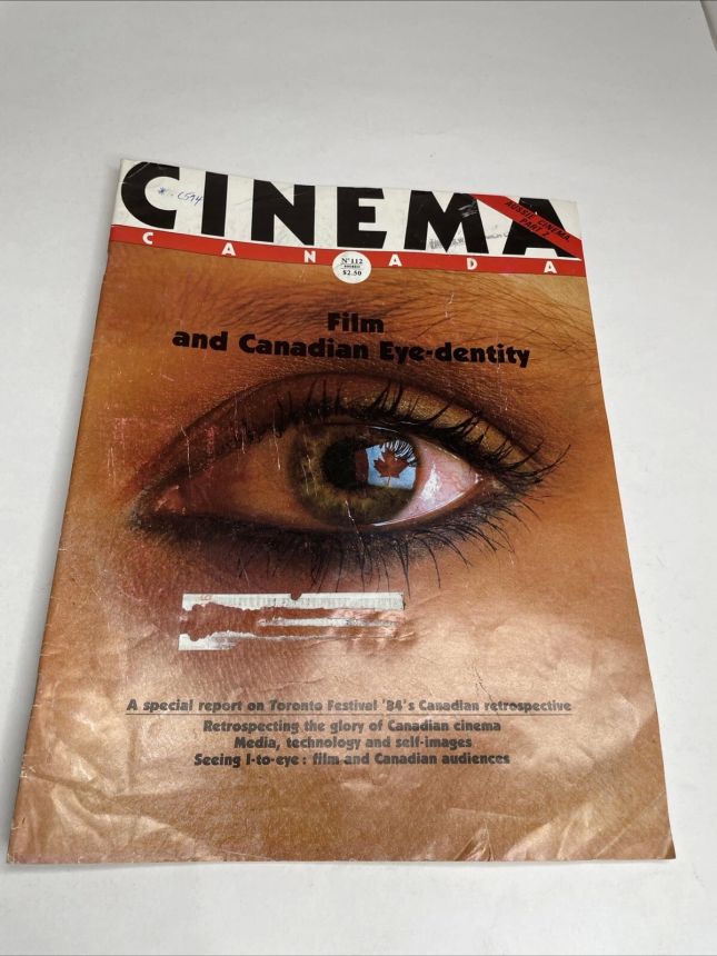 CINEMA CANADA magazine side cover Issue 112  1984