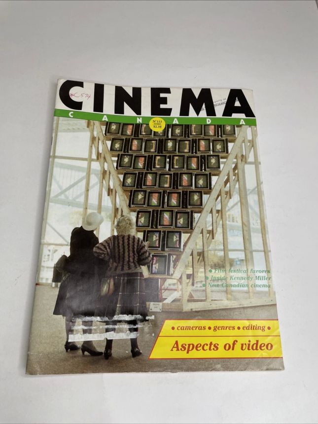 CINEMA CANADA magazine side cover Issue 113  1984