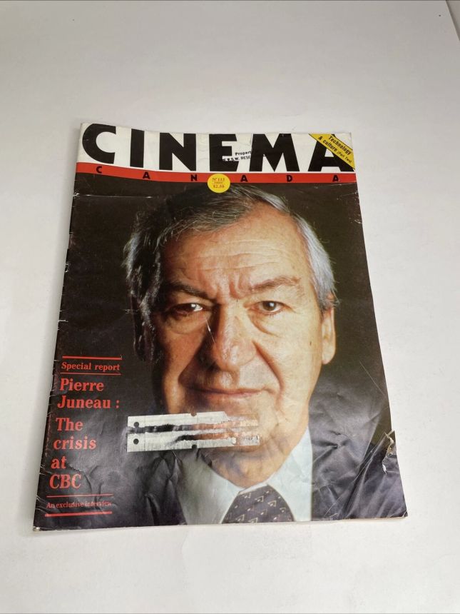 CINEMA CANADA magazine side cover Issue 115  1985