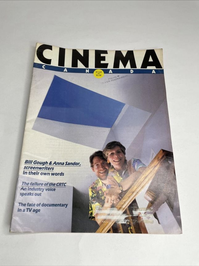 CINEMA CANADA magazine side cover Issue 119  1985