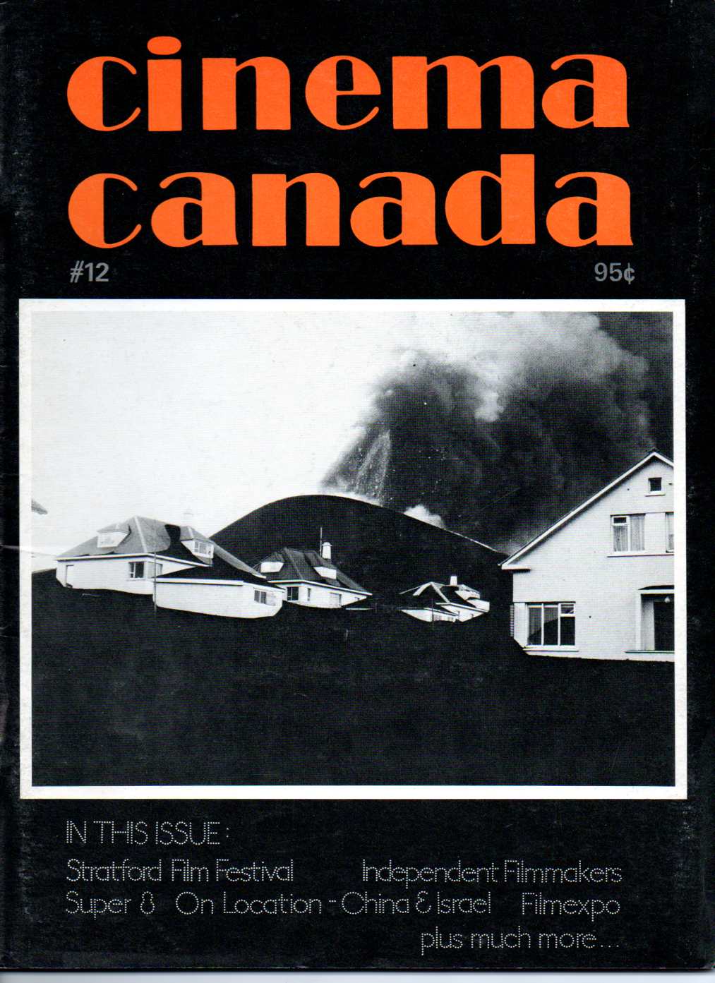 CINEMA CANADA magazine side cover Issue 12 February- March 1974