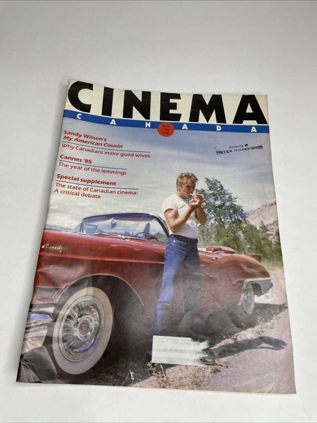 CINEMA CANADA magazine side cover Issue 120-1  1985