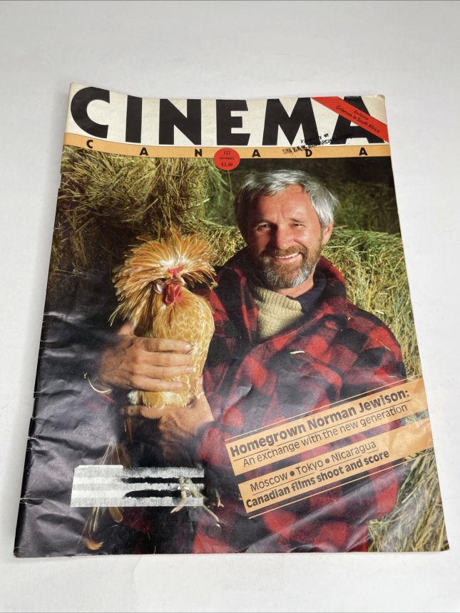 CINEMA CANADA magazine side cover Issue 122  1985