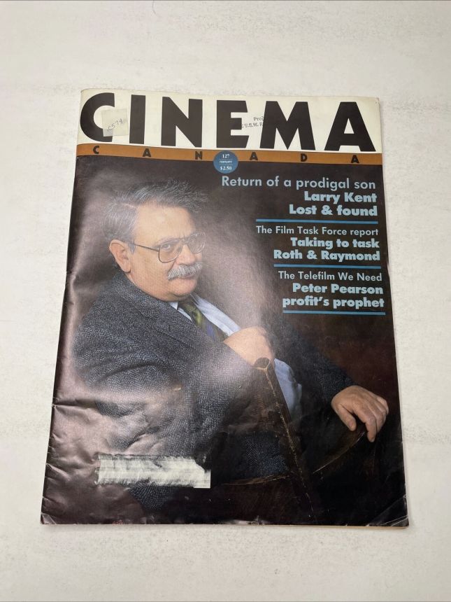 CINEMA CANADA magazine side cover Issue 127  1986