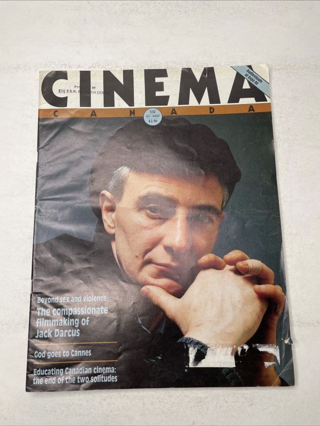CINEMA CANADA magazine side cover Issue 132  1986