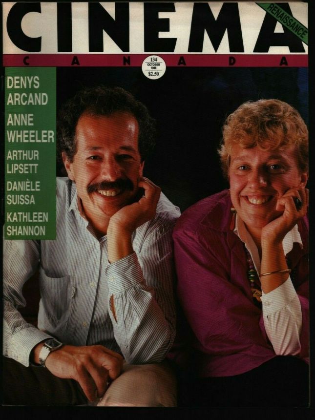 CINEMA CANADA magazine side cover Issue 134 October 1986