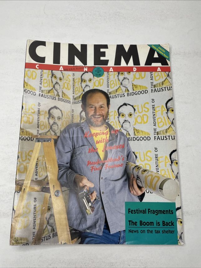 CINEMA CANADA magazine side cover Issue 135  1986