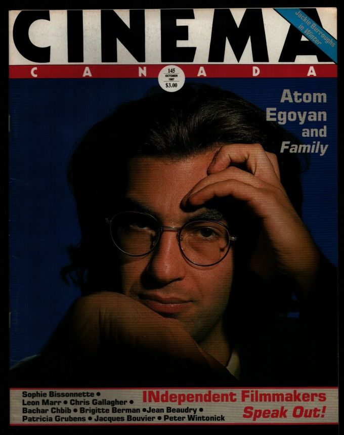CINEMA CANADA magazine side cover Issue 145 October 1987