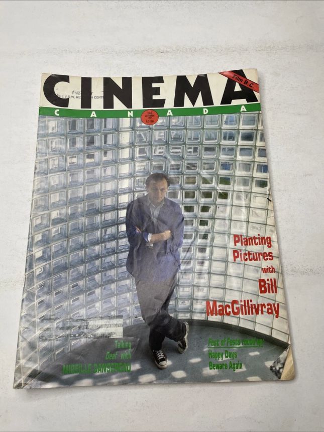 CINEMA CANADA magazine side cover Issue 146  1987