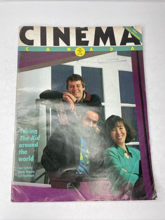 CINEMA CANADA magazine side cover Issue 149  1988