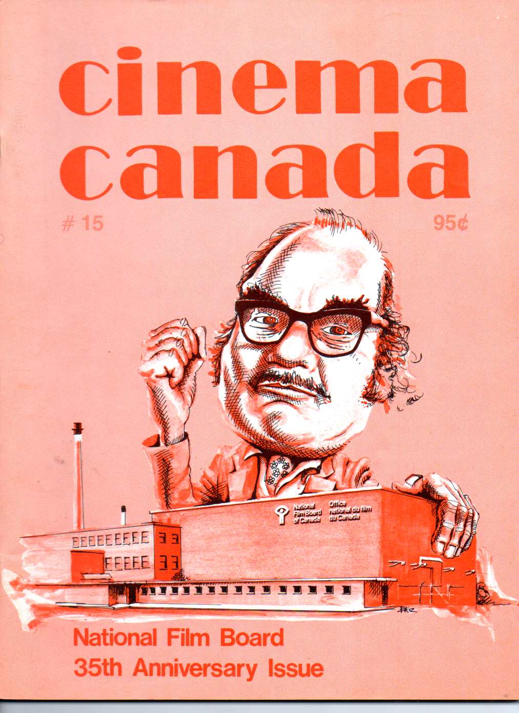 CINEMA CANADA magazine side cover Issue 15  1974