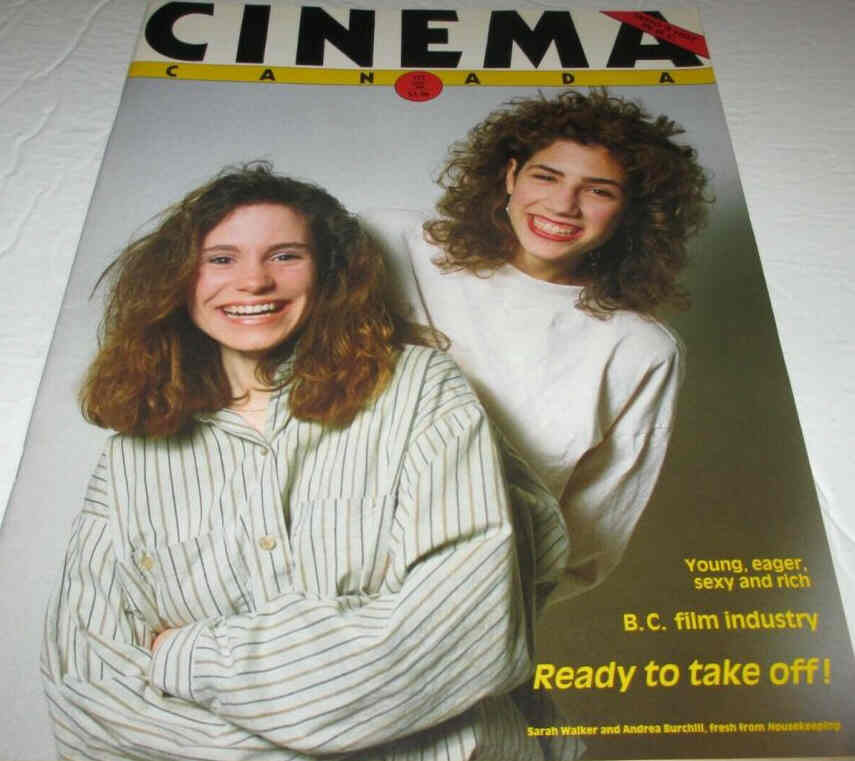 CINEMA CANADA magazine side cover Issue 151 April 1988