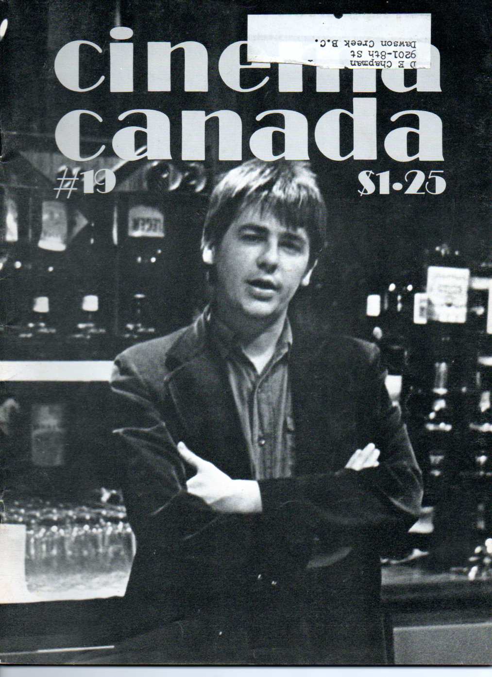 CINEMA CANADA magazine side cover Issue 19  1975