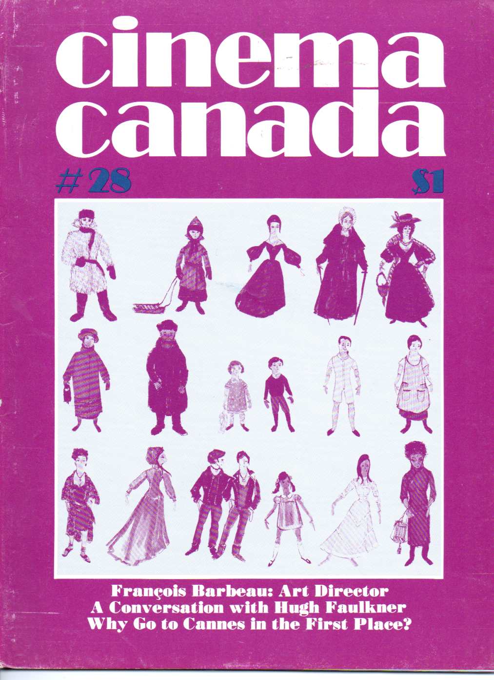 CINEMA CANADA magazine side cover Issue 28  1976