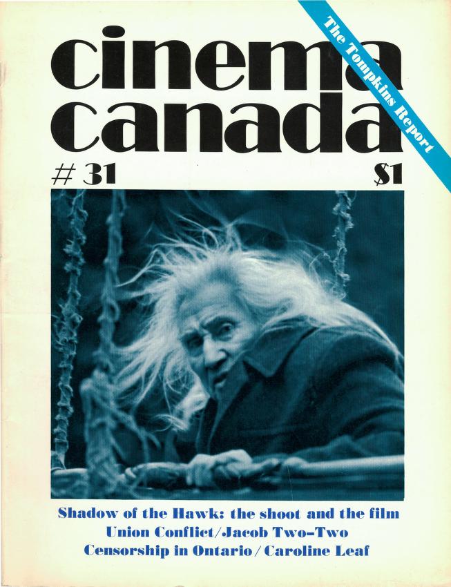 CINEMA CANADA magazine side cover Issue 31 October 1976