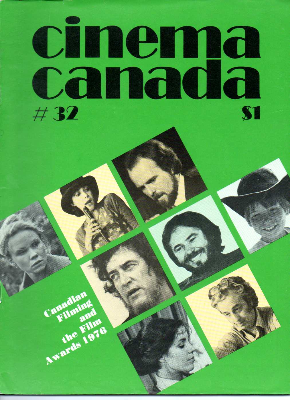 CINEMA CANADA magazine side cover Issue 32  1976