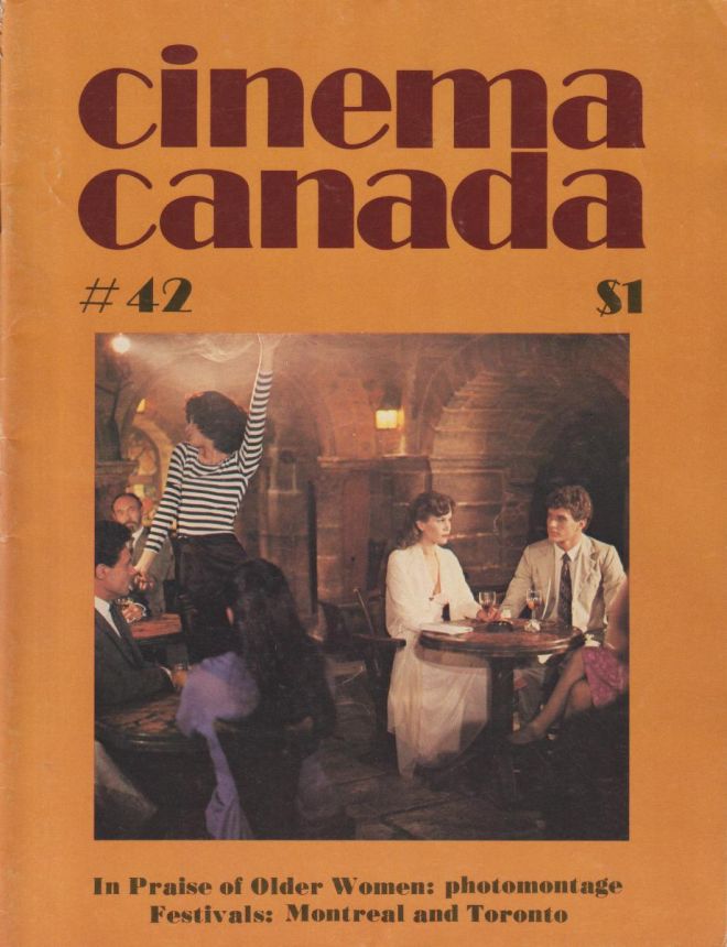CINEMA CANADA magazine side cover Issue 42  1977