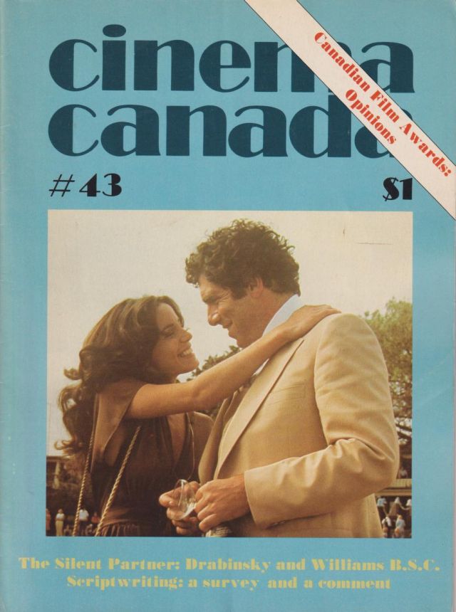 CINEMA CANADA magazine side cover Issue 43  1977