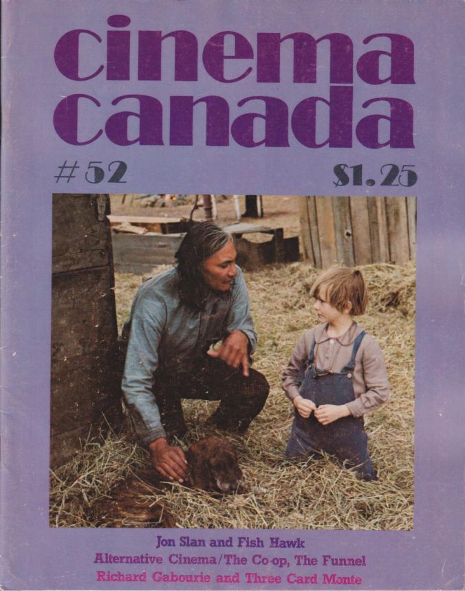 CINEMA CANADA magazine side cover Issue 52  1979
