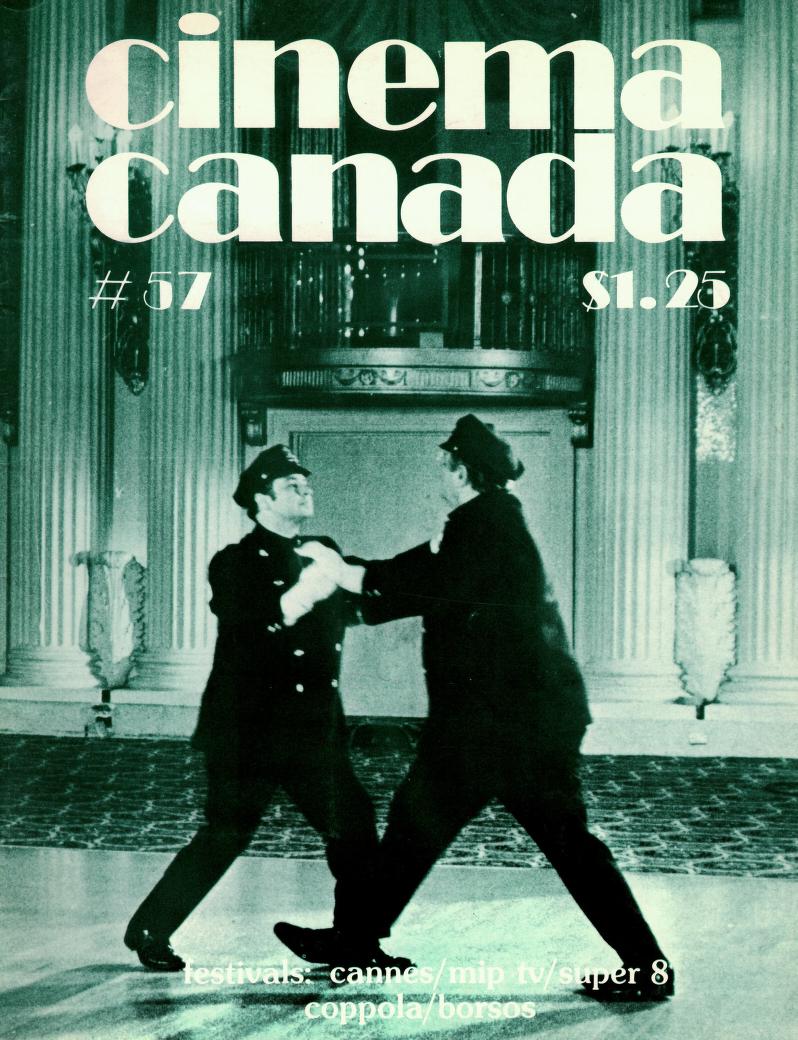 CINEMA CANADA magazine side cover Issue 57 August 1979