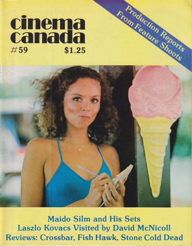 CINEMA CANADA magazine side cover Issue 59  1979