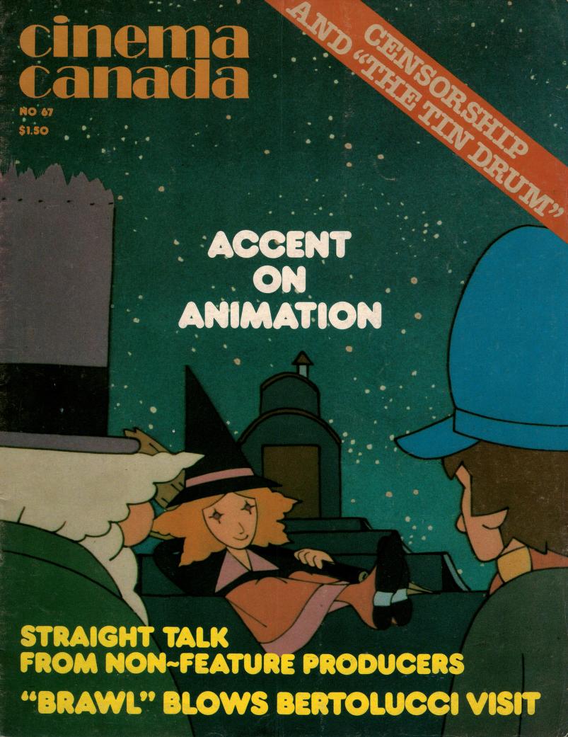 CINEMA CANADA magazine side cover Issue 67 August 1980
