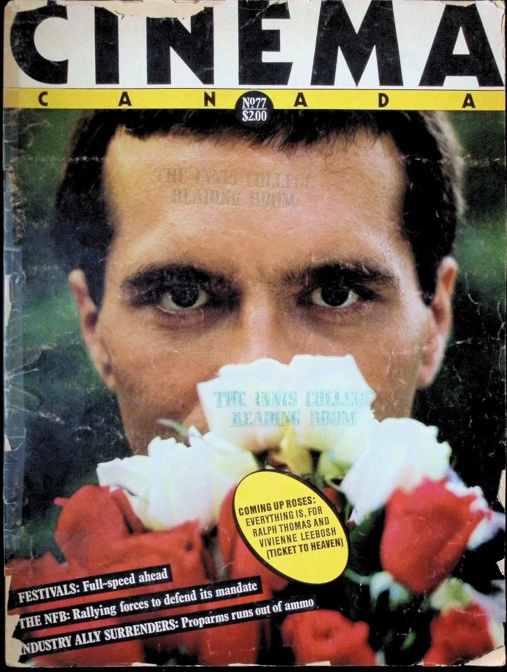 CINEMA CANADA magazine side cover Issue 77 September 1981