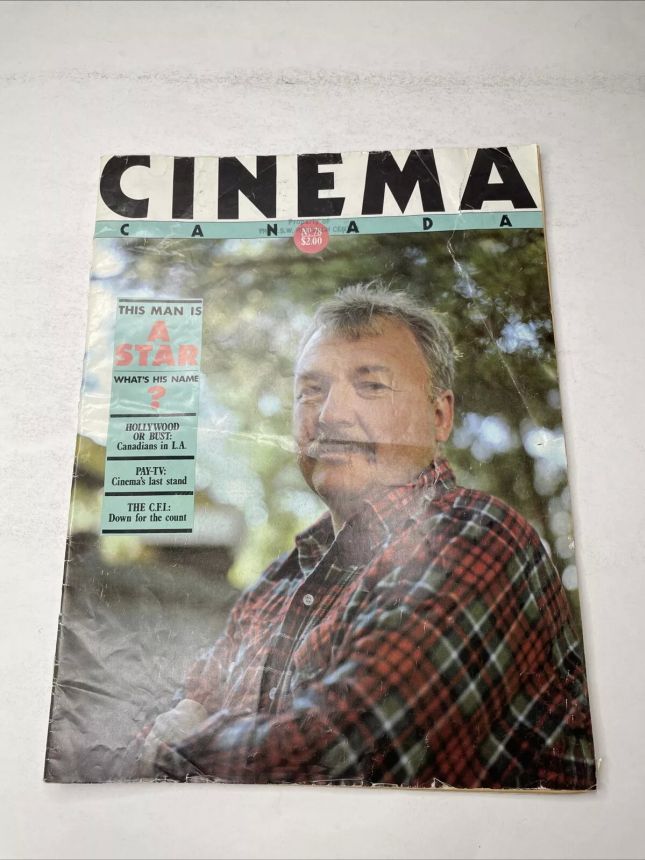 CINEMA CANADA magazine side cover Issue 78  1981
