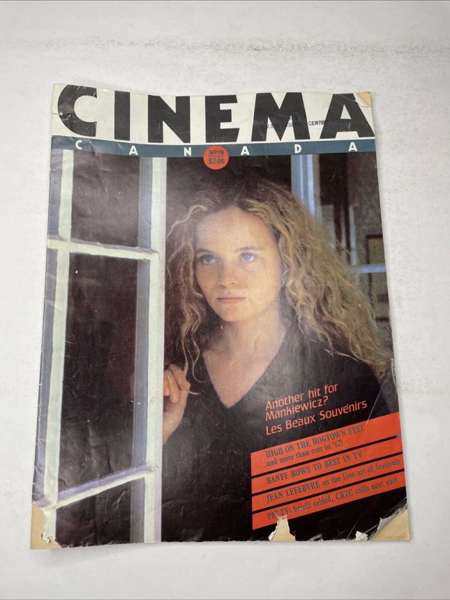 CINEMA CANADA magazine side cover Issue 79  1981