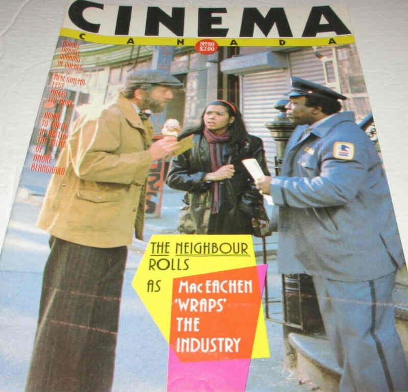 CINEMA CANADA magazine side cover Issue 80  1981