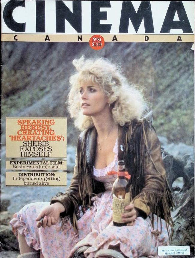 CINEMA CANADA magazine side cover Issue 81  1982