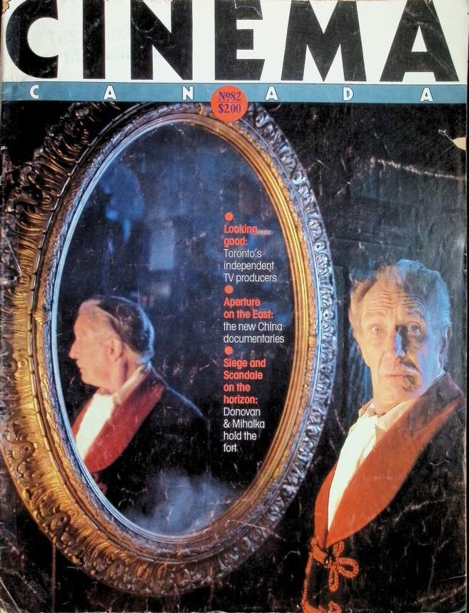 CINEMA CANADA magazine side cover Issue 82  1982