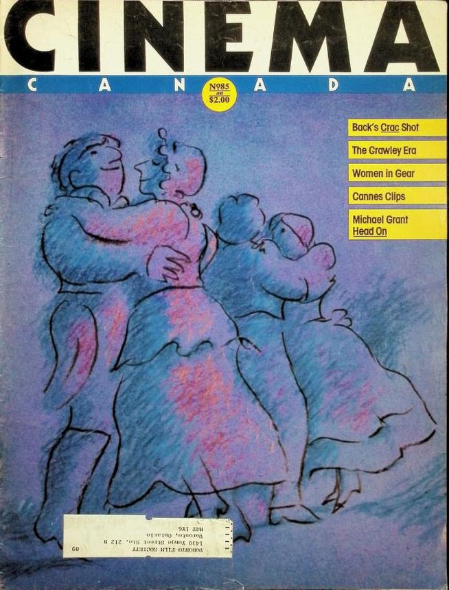 CINEMA CANADA magazine side cover Issue 85  1982