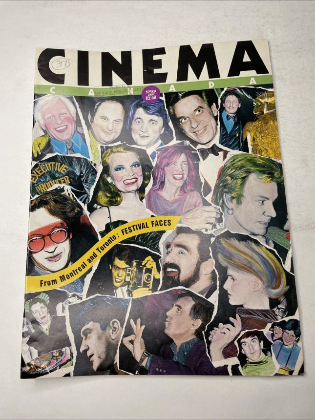 CINEMA CANADA magazine side cover Issue 89  1982