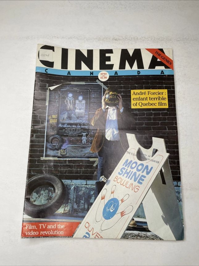CINEMA CANADA magazine side cover Issue 95  1983