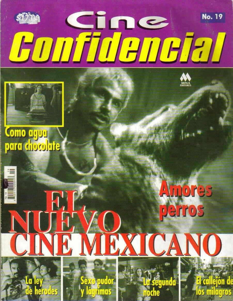 CINE CONFIDENCIAL magazine side cover Issue 19  2001