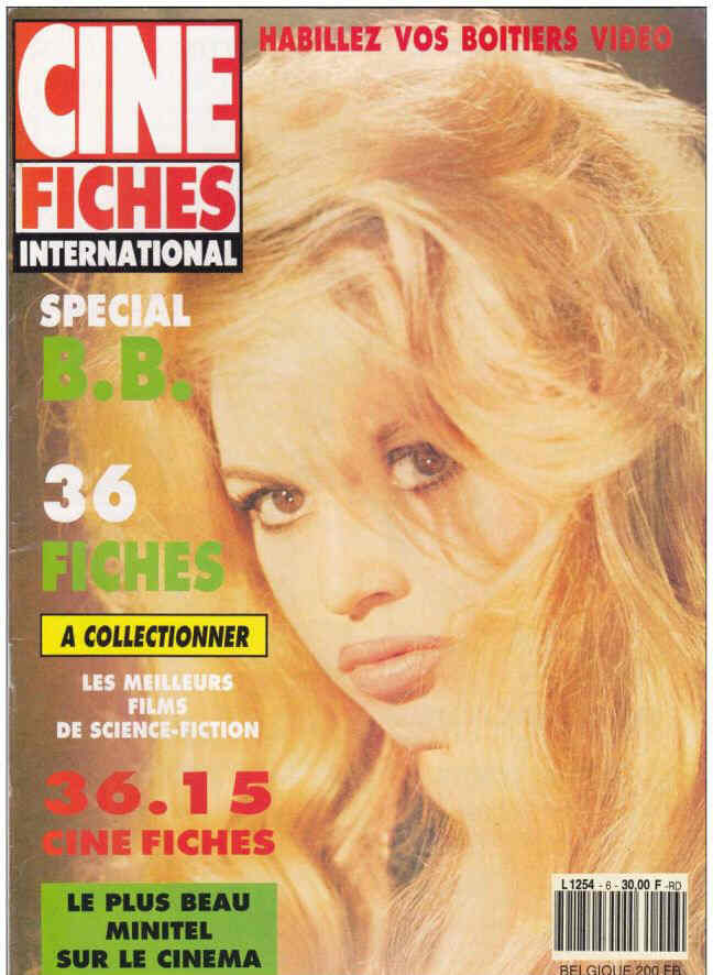 CINE FICHES INTERNATIONAL magazine side cover Issue 6  