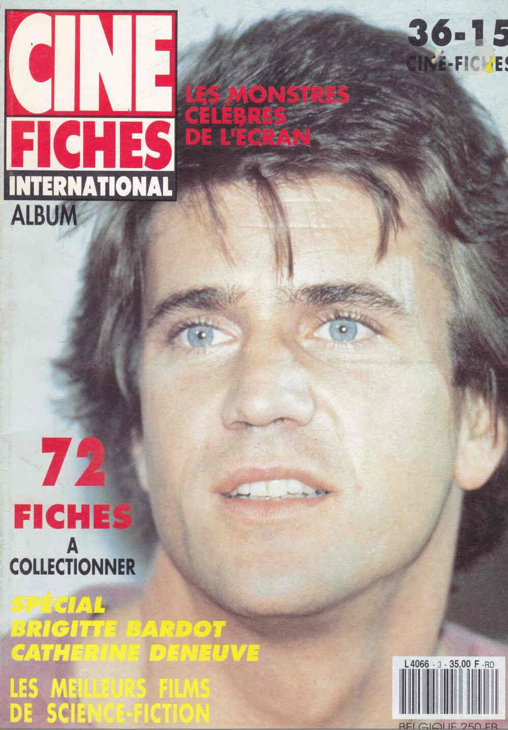 CINE FICHES INTERNATIONAL magazine side cover  #3 Album  1991